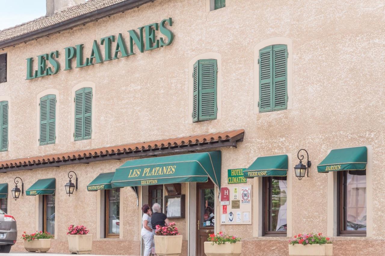 Hotel Et Appartements Les Platanes Thueyts Esterno foto