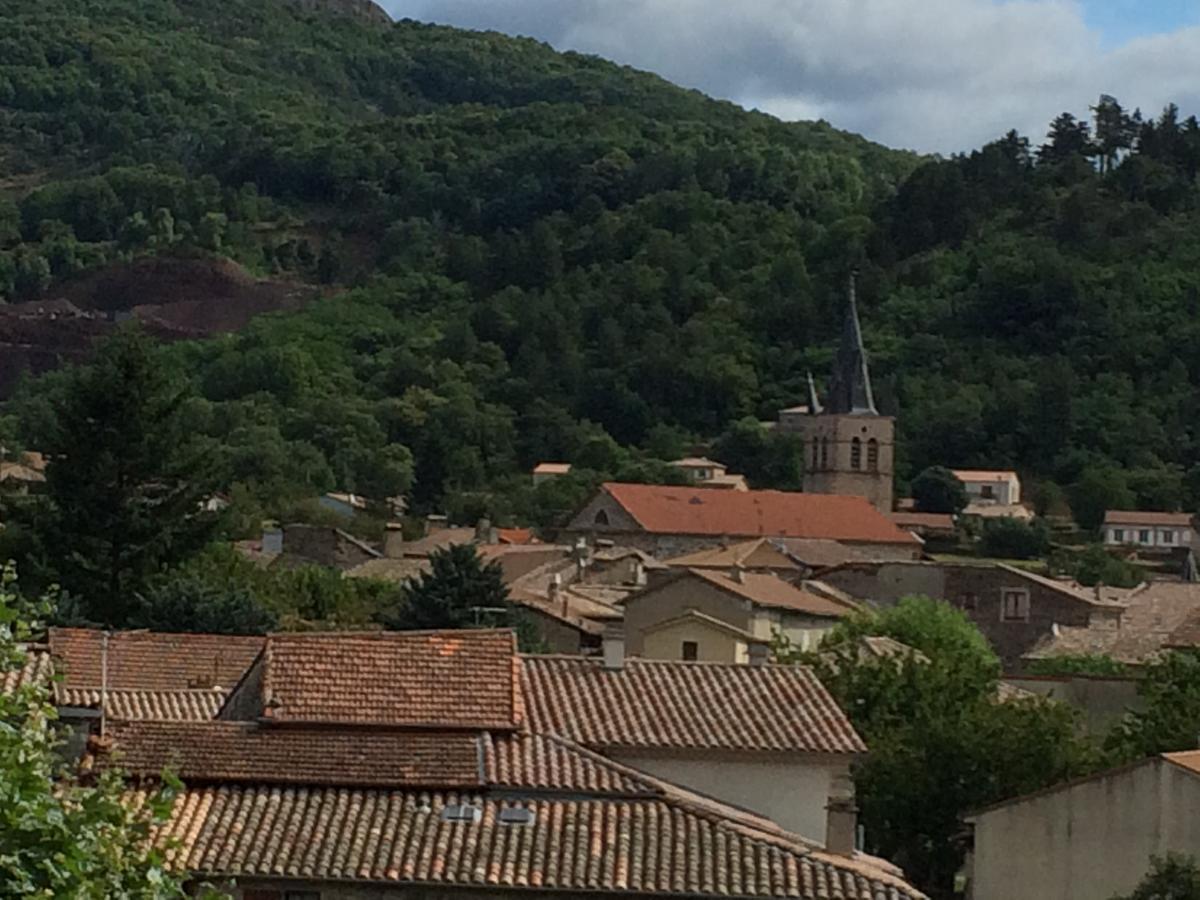 Hotel Et Appartements Les Platanes Thueyts Esterno foto